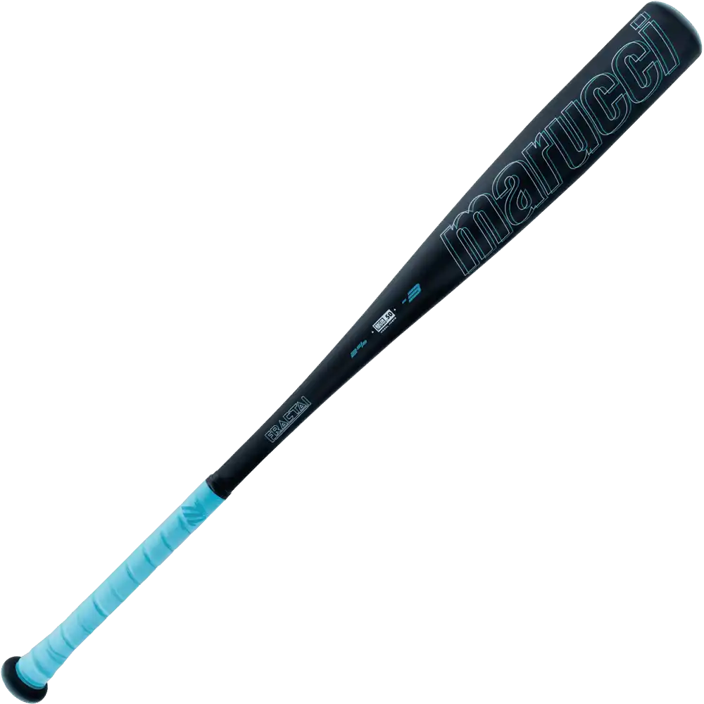 Marucci Fractal Bbcor (-3) Bat - Columbia Blue Black