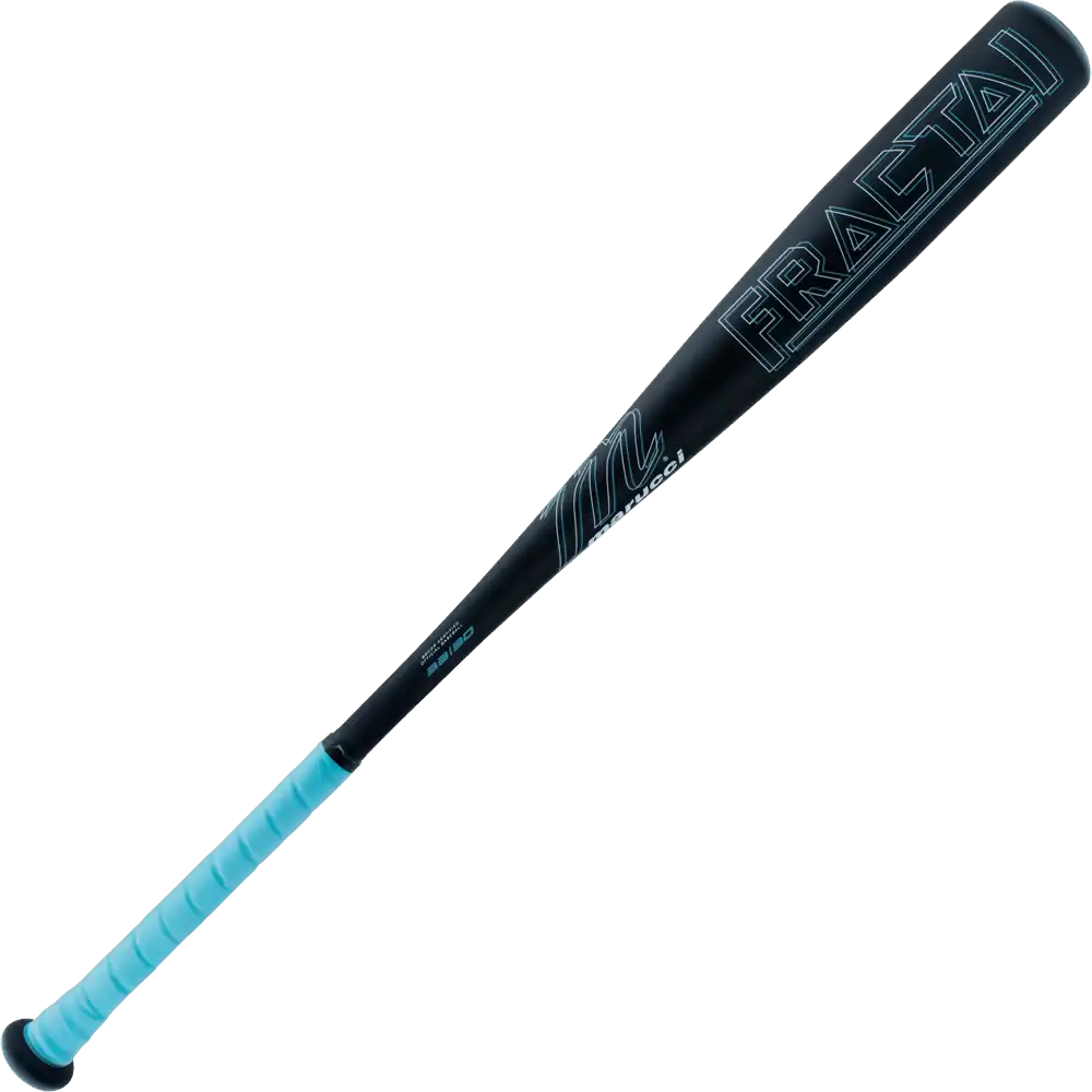 Marucci Fractal Bbcor (-3) Bat - Columbia Blue Black