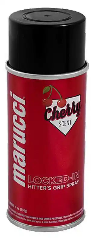 Marucci Locked-in Hitter’s Grip Spray (4 Oz) - Cherry - Matte Burnt Orange