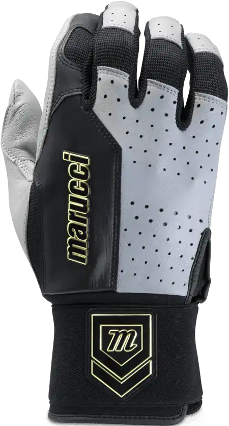 Marucci Luxe Batting Glove - Gray Black