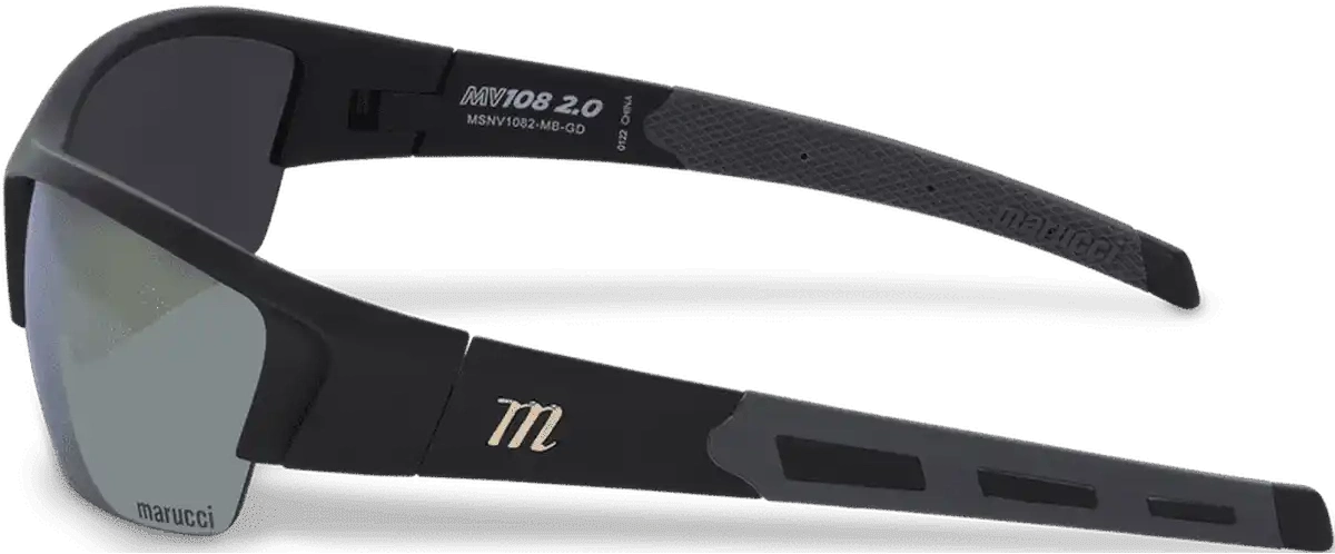 Marucci Mv108 2.0 Performance Sunglasses Matte Black Gold / one Size Fits Most