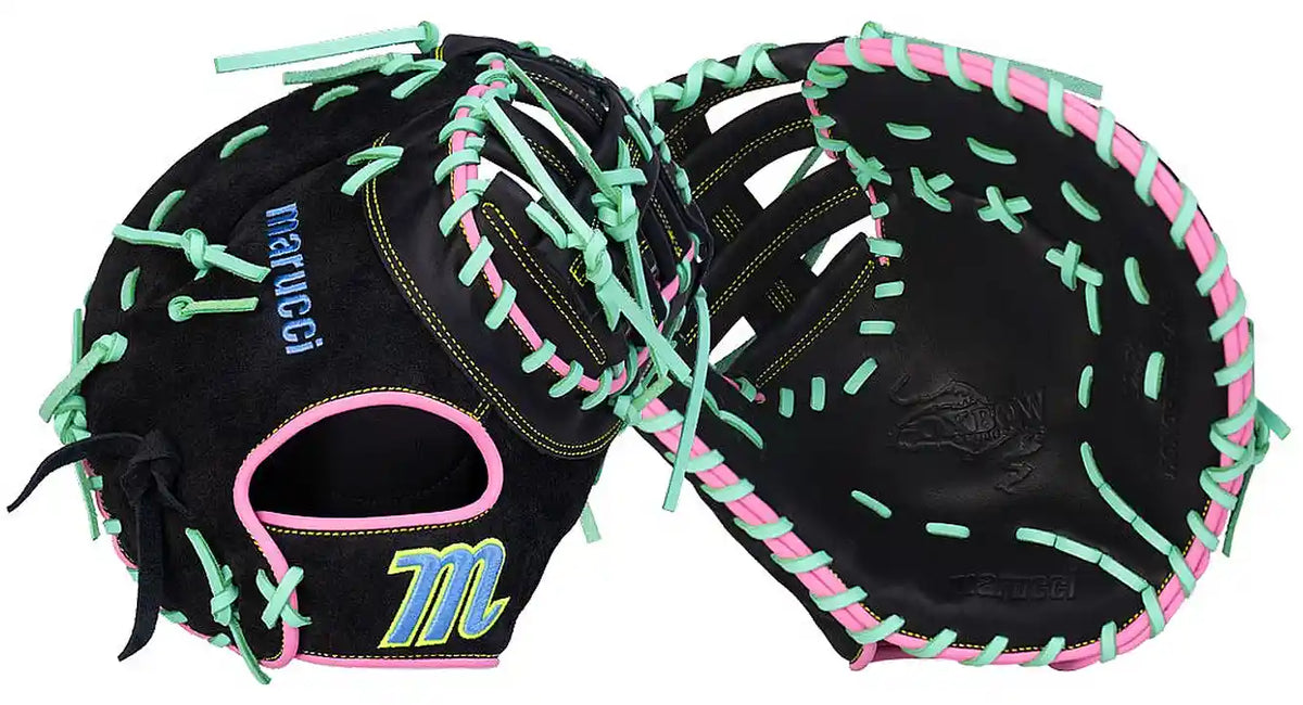 Marucci Oxbow Martin 38s1 12.75’’ Outfield Glove Mfg4ox38sa - Black Rose - Highlihgter / Right Throw