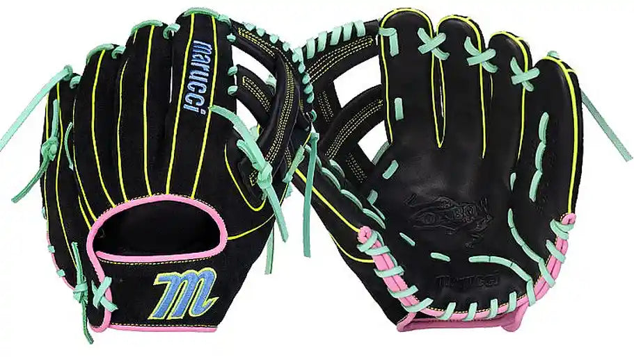 Marucci Oxbow Martin 43a2 11.50’’ Infield Glove Mfg4ox44a4 - Black Rose - Highlihgter / Right Throw