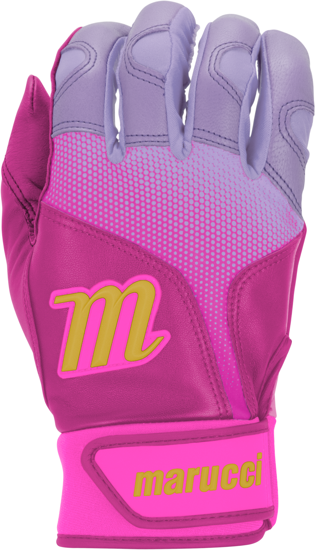 Marucci Pwr Fade Adult Batting Gloves - Pink Light Purple