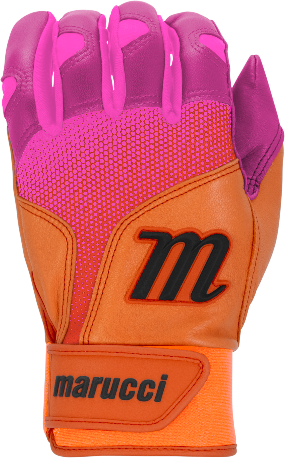 Marucci Pwr Fade Adult Batting Gloves - Pint Orange