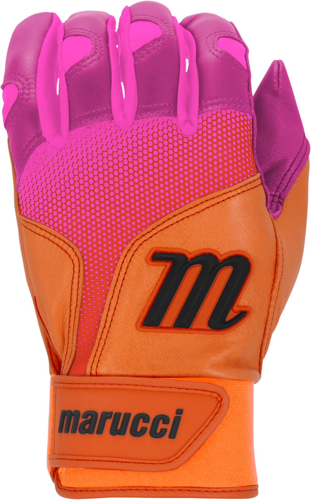 Marucci Pwr Fade Adult Batting Gloves - Pint Orange