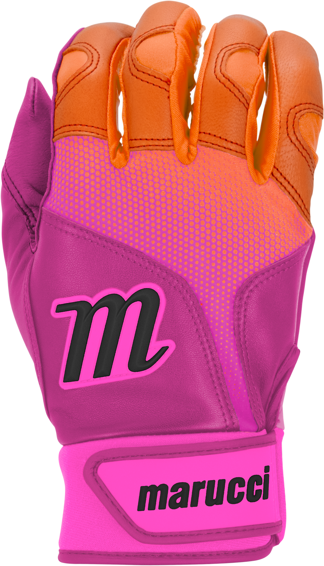 Marucci Pwr Fade Adult Batting Gloves - Pint Orange
