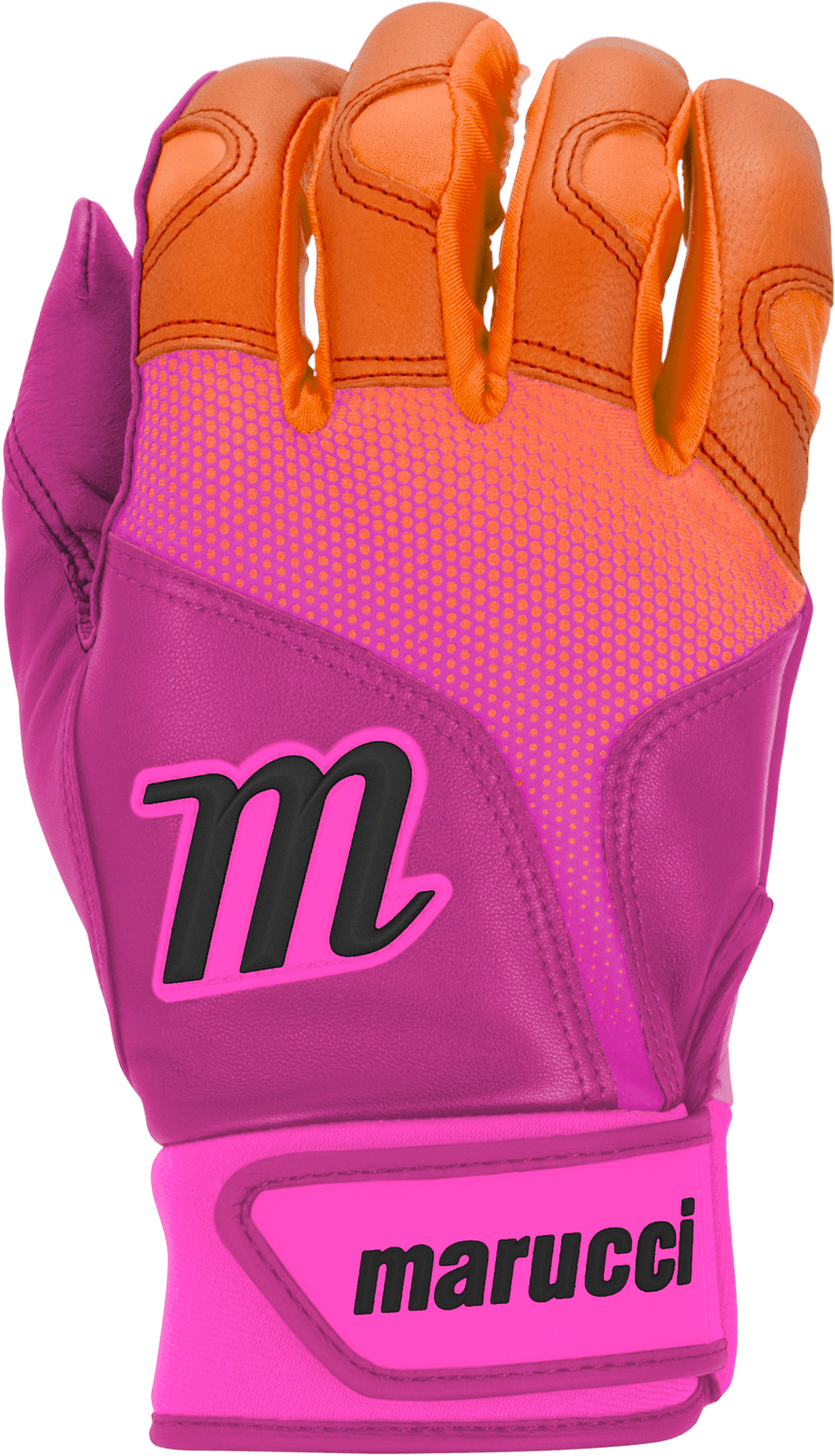 Marucci Pwr Fade Adult Batting Gloves - Pint Orange