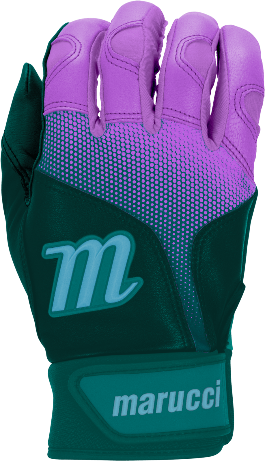 Marucci Pwr Fade Adult Batting Gloves - Teal Purple