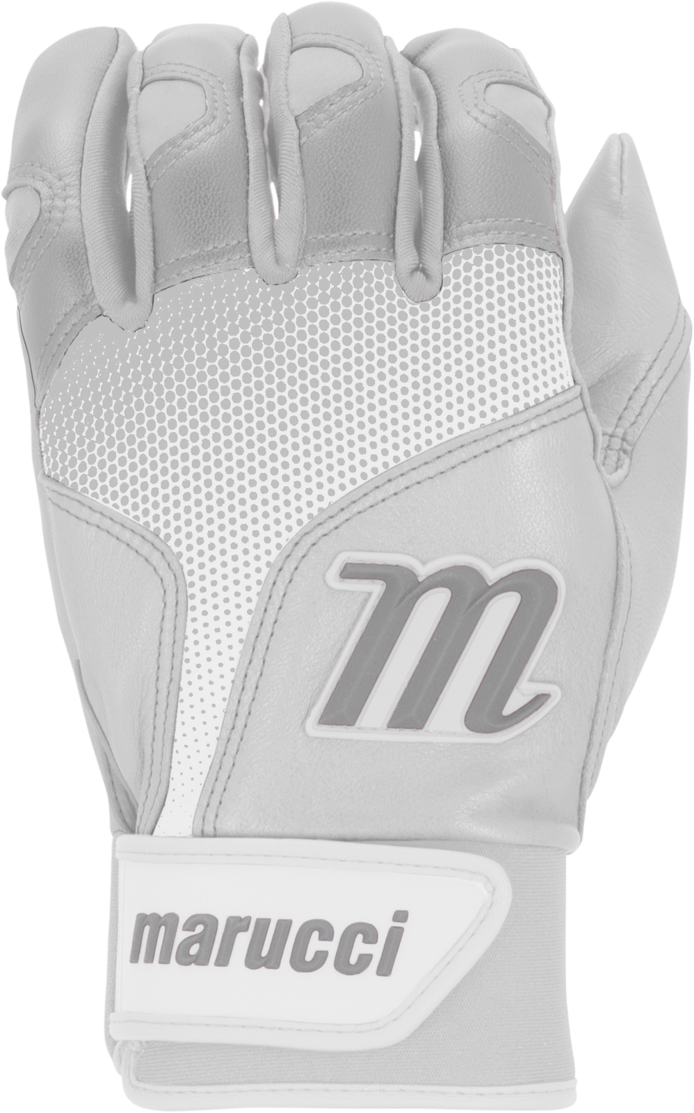 Marucci Pwr Fade Adult Batting Gloves - White