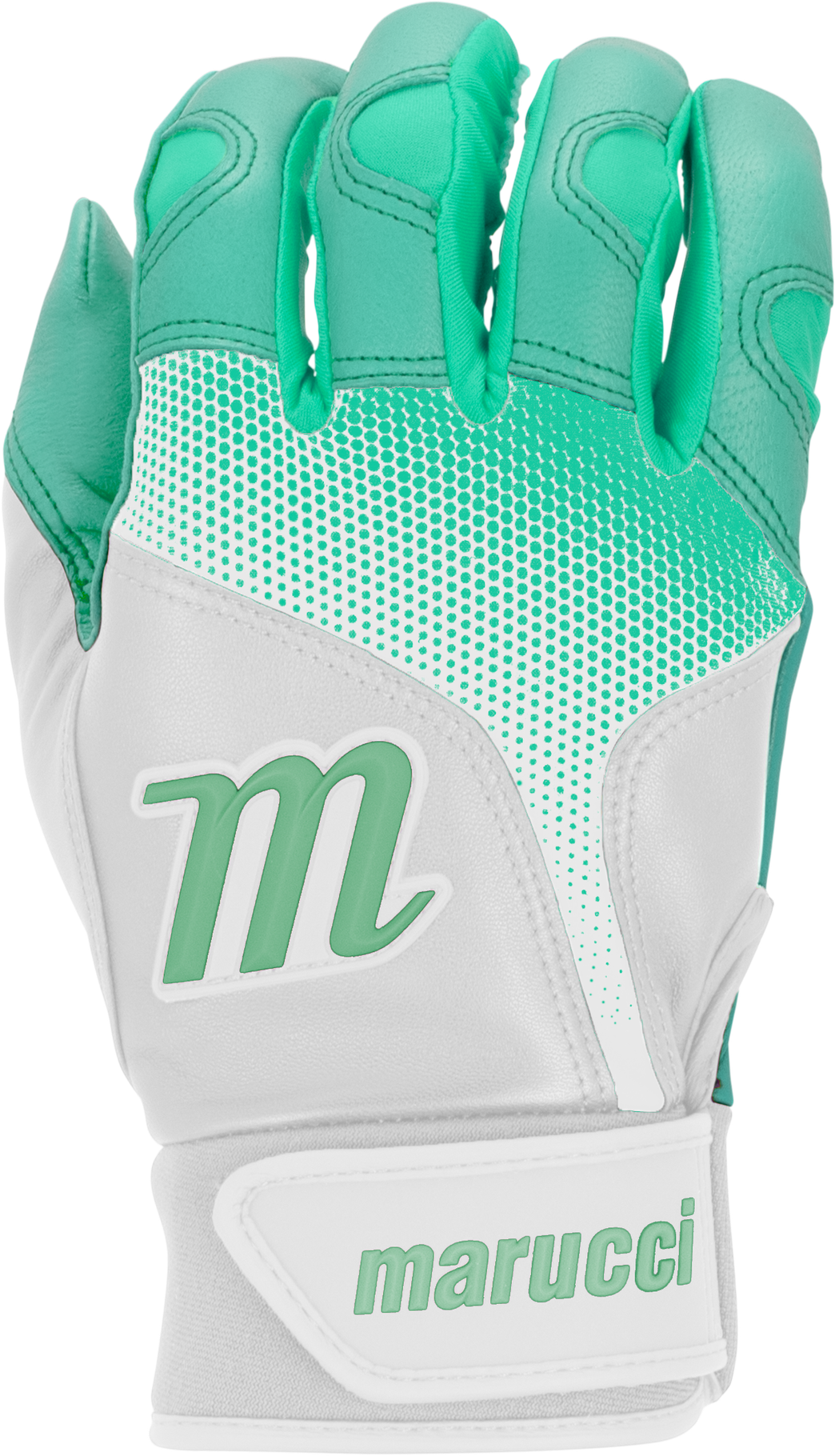 Marucci Pwr Fade Adult Batting Gloves - White Mint