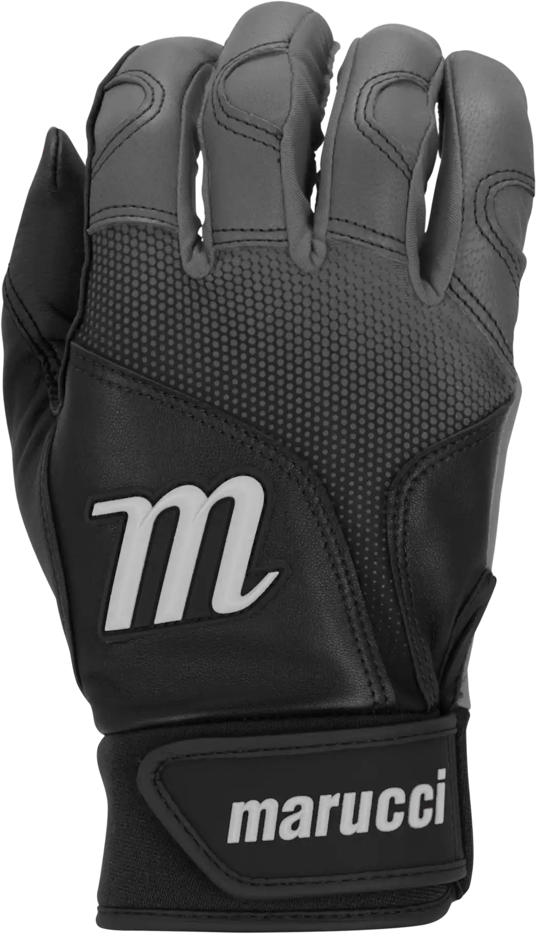 Marucci Pwr Fade Batting Gloves Youth Pair - Black Gray
