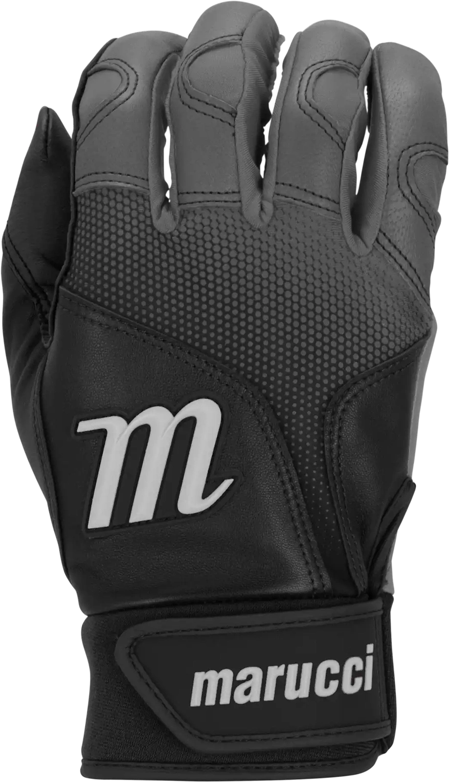 Marucci Pwr Fade Batting Gloves Youth Pair - Black Gray