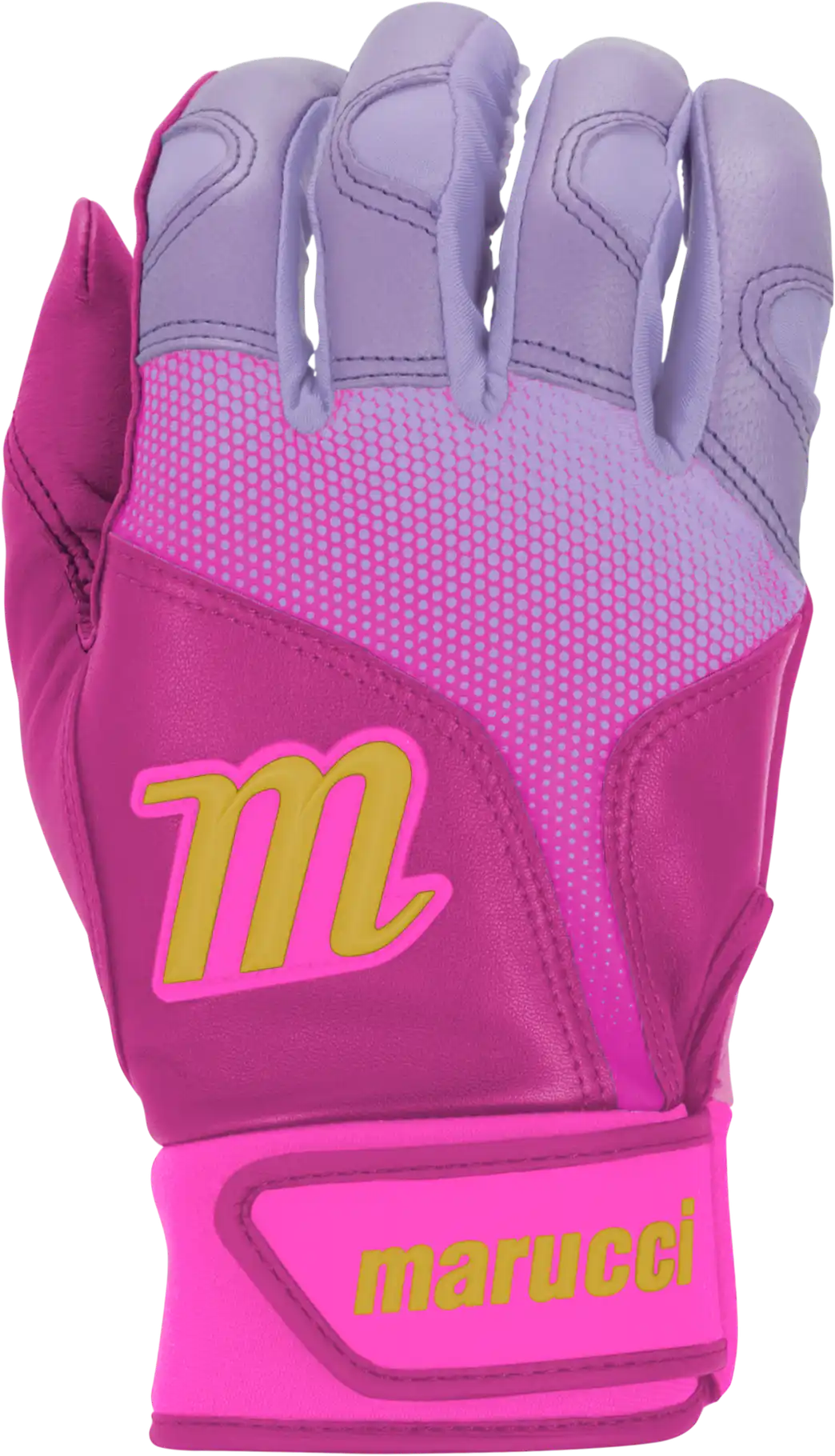 Marucci Pwr Fade Batting Gloves Youth Pair - Pink Light Purple