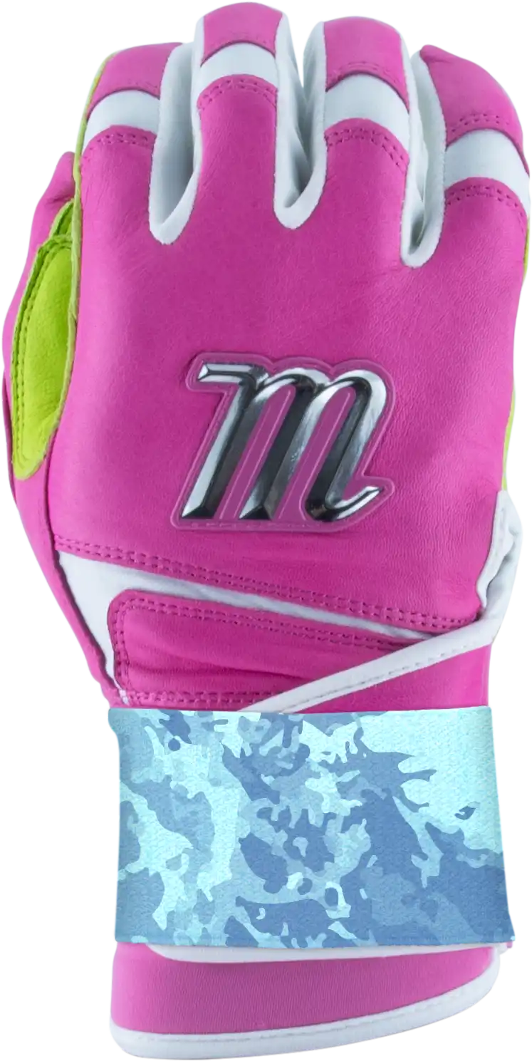 Marucci Remx Adult Baseball Batting Gloves Mbrmx - Pink Lime Green