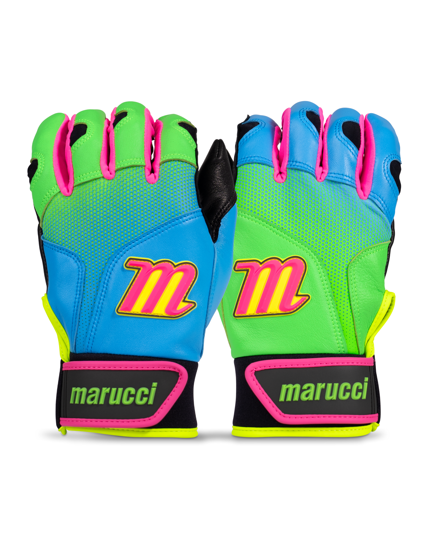 Marucci Rewind Pwr Fade Youth Batting Gloves - Multi-color