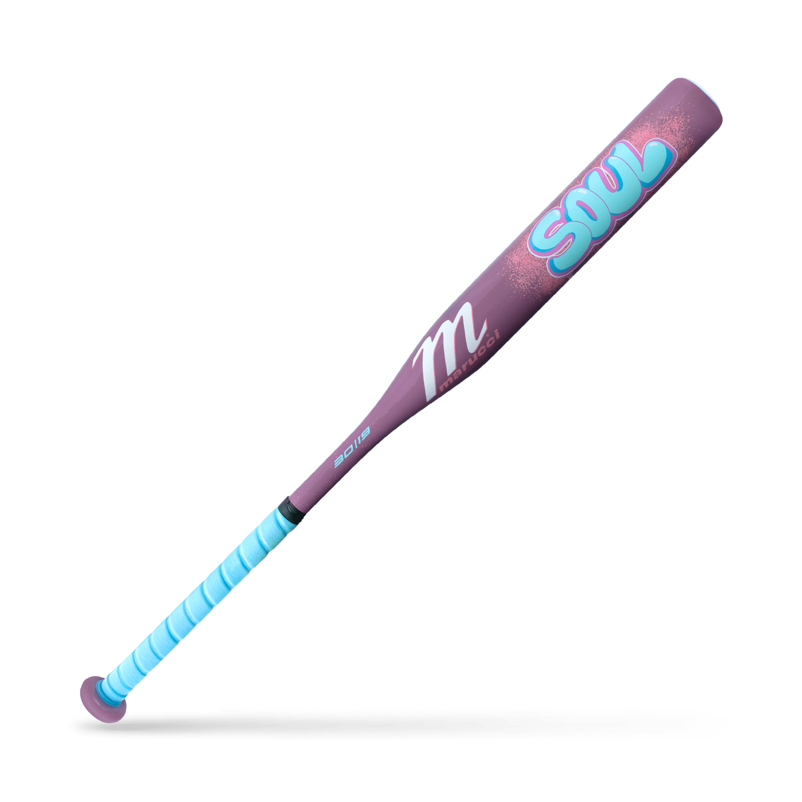 Marucci Soul Fastpitch Alloy (-11) Bat - Columbia Blue Purple