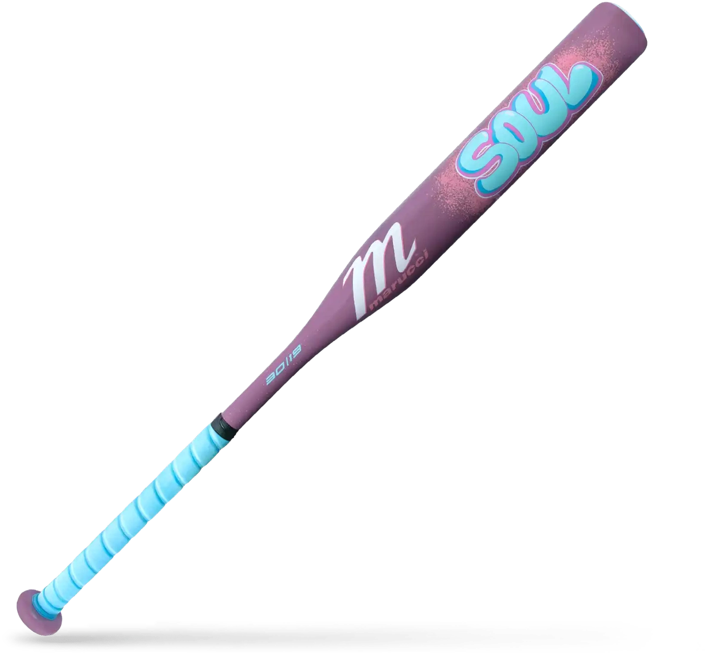 Marucci Soul Fastpitch Alloy (-11) Bat - Columbia Blue Purple