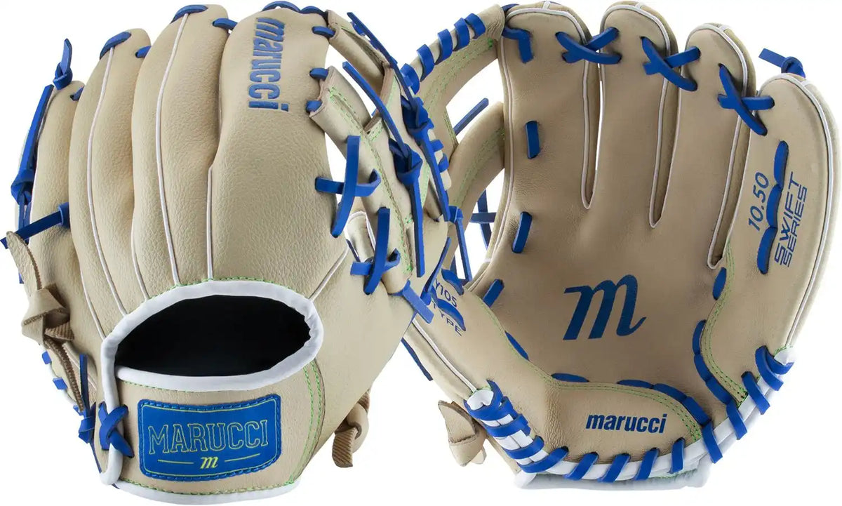 Marucci Swift 10.50’’ Youth Utility Glove Mfgswfty105-cm/rb - Camel Royal - Right Throw