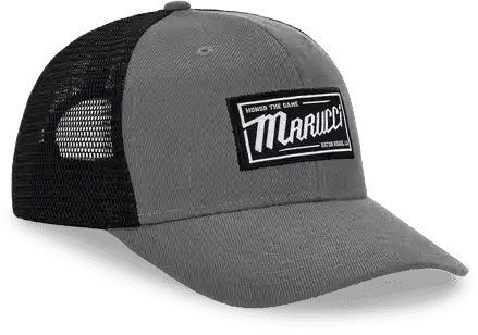 Marucci Wood Shed Trucker Cap - Gray Black - one Size Fits Most