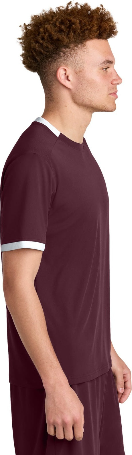 Mar/White Sport-Tek Club Short Sleeve Crew ST440