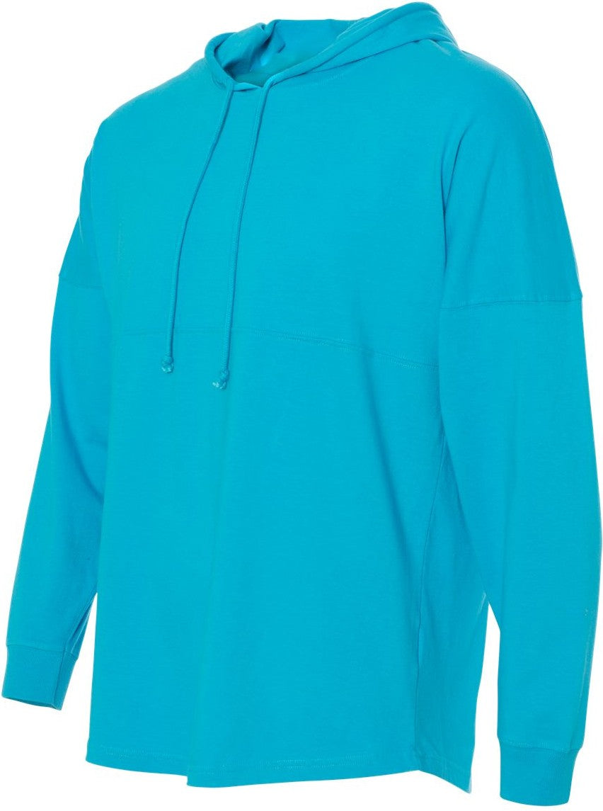 Maui Blue Hooded Game Day Jersey T-Shirt - 8228