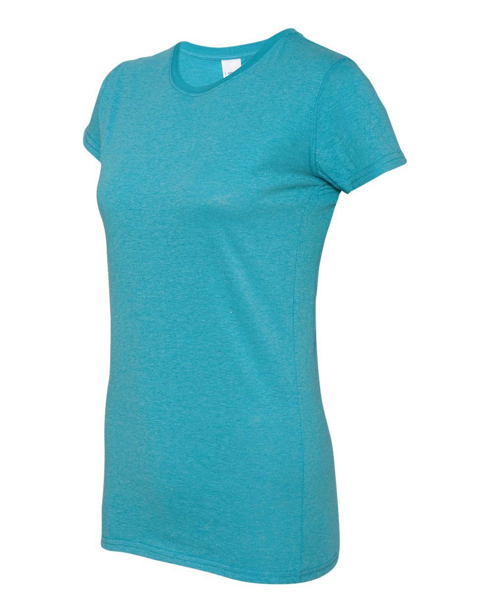 Maui Blue/ Silver Women’s Glitter T-Shirt - 8138