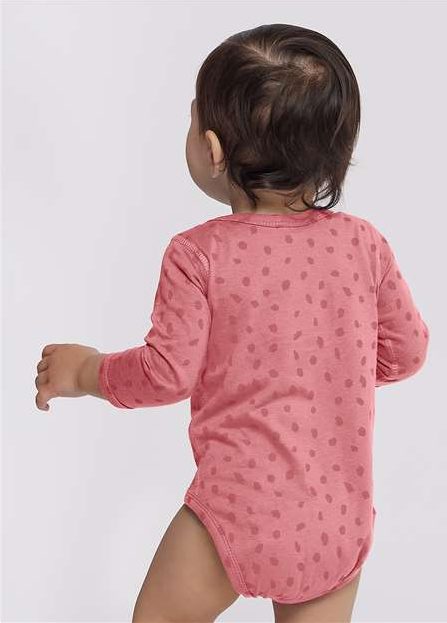 Mauvelous Spot Infant Fine Jersey Long Sleeve Bodysuit - 4421