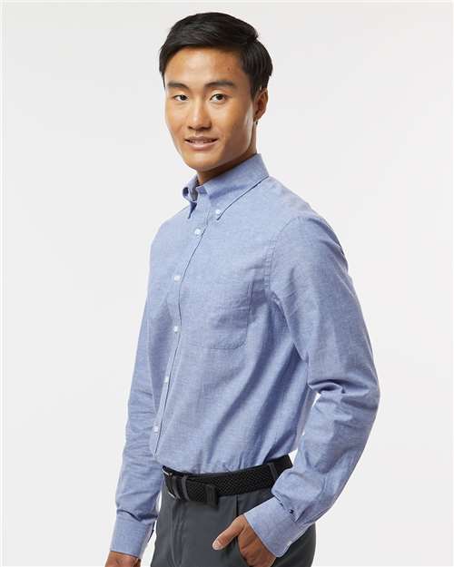 Mazarine Blue Cotton/Linen Shirt - 13TH107
