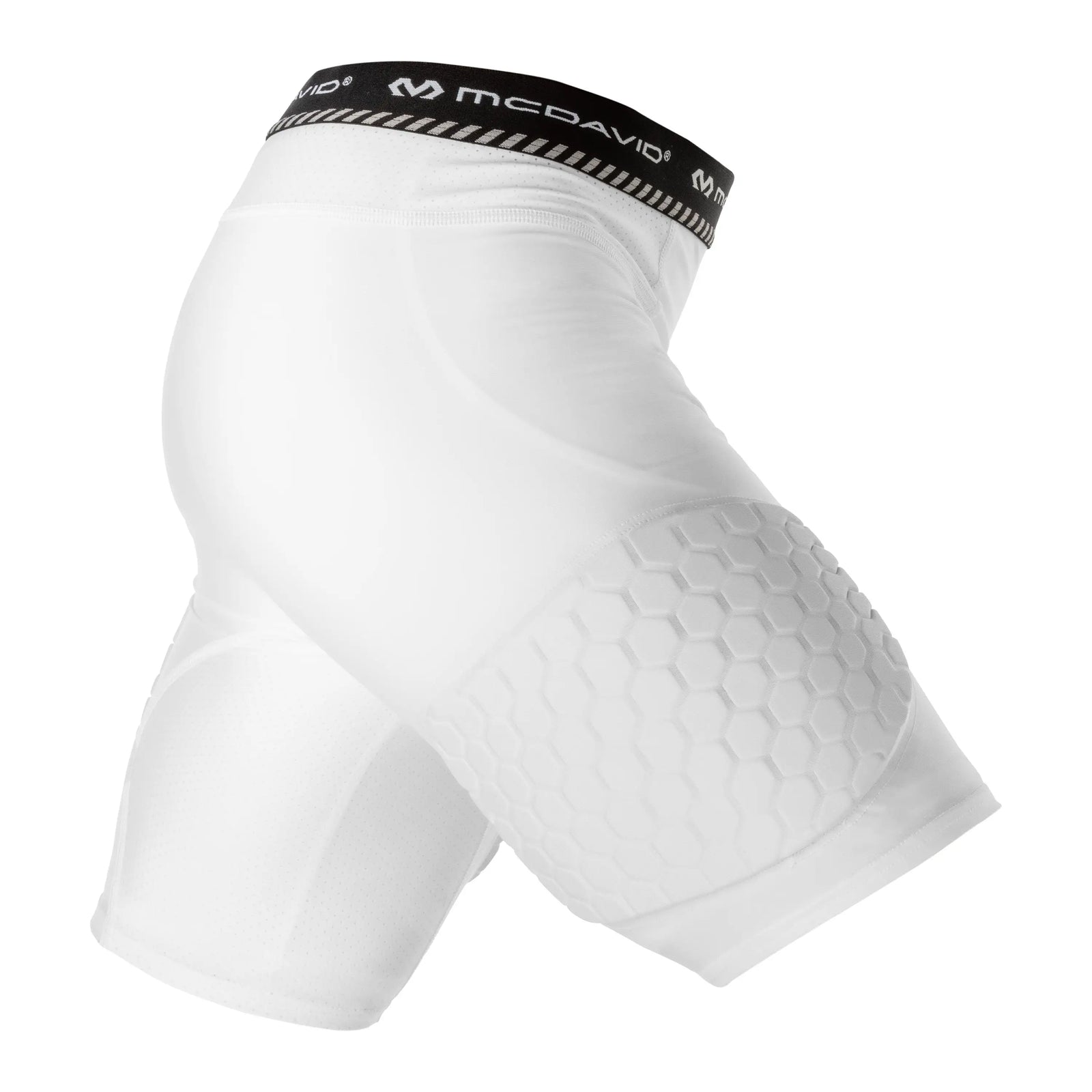 Mcdavid Md20180 Hex Basketball Short W/ Thigh Pads - White