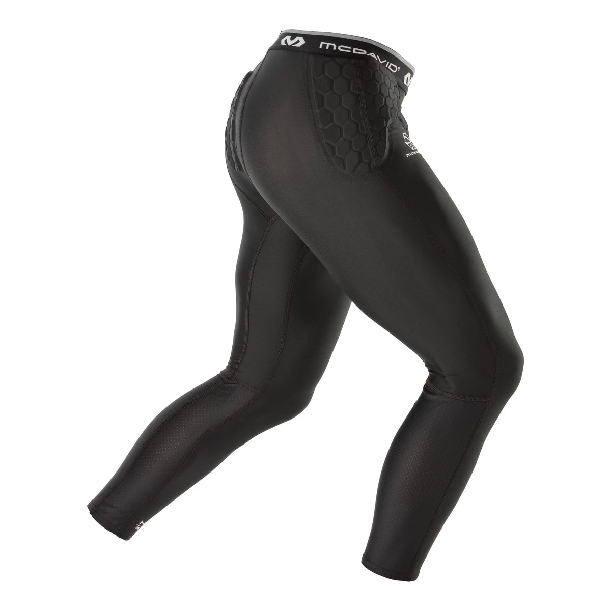 Mcdavid Md21340 Hex Basketball 3/4 Tight W/hip & Tailbone Pads Bk - Black - s