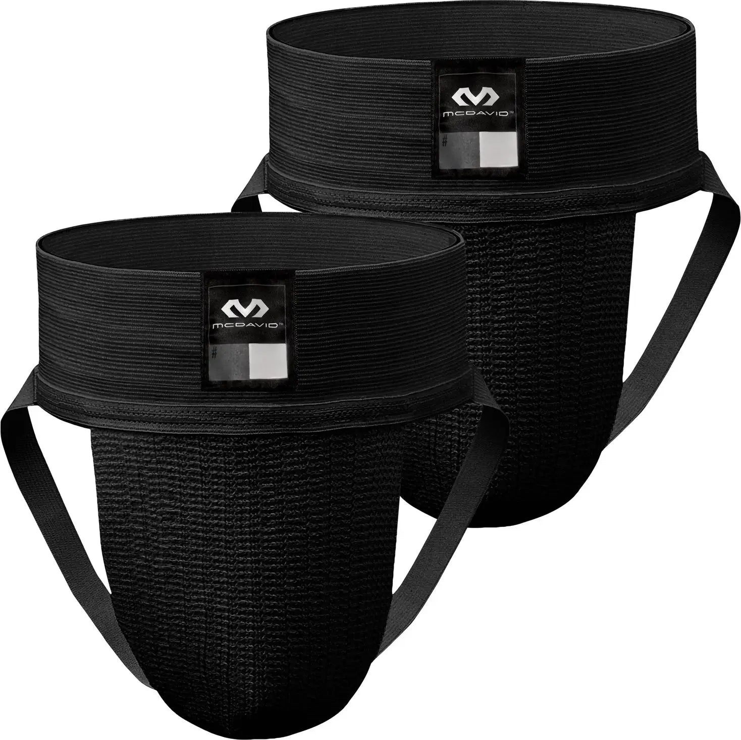 Mcdavid Md3110 Athletic Supporter 2-pk Wht - Black