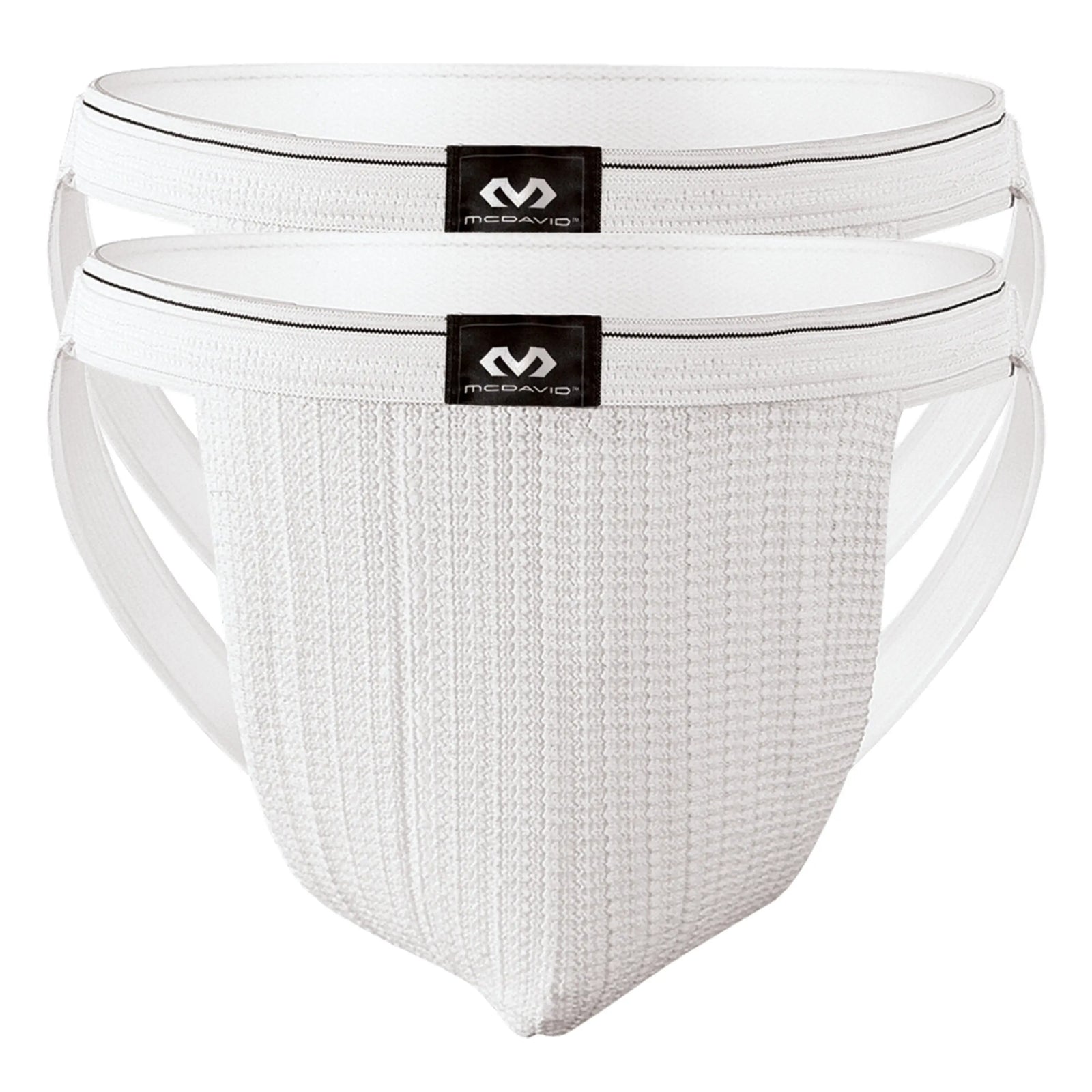 Mcdavid Md3133 Athletic Supporter Swim-run 2-pk Wht - White / s