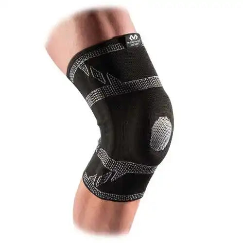 Mcdavid Md5133 Elite Engineered Elastic Knee Sleeve with Gel Buttress and Stays Adult - Black