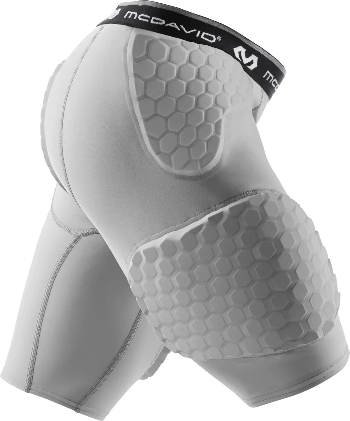 Mcdavid Md7991dd Hexdual-densityshort W/contoured Wraparound Thgh Gry - Grey / s