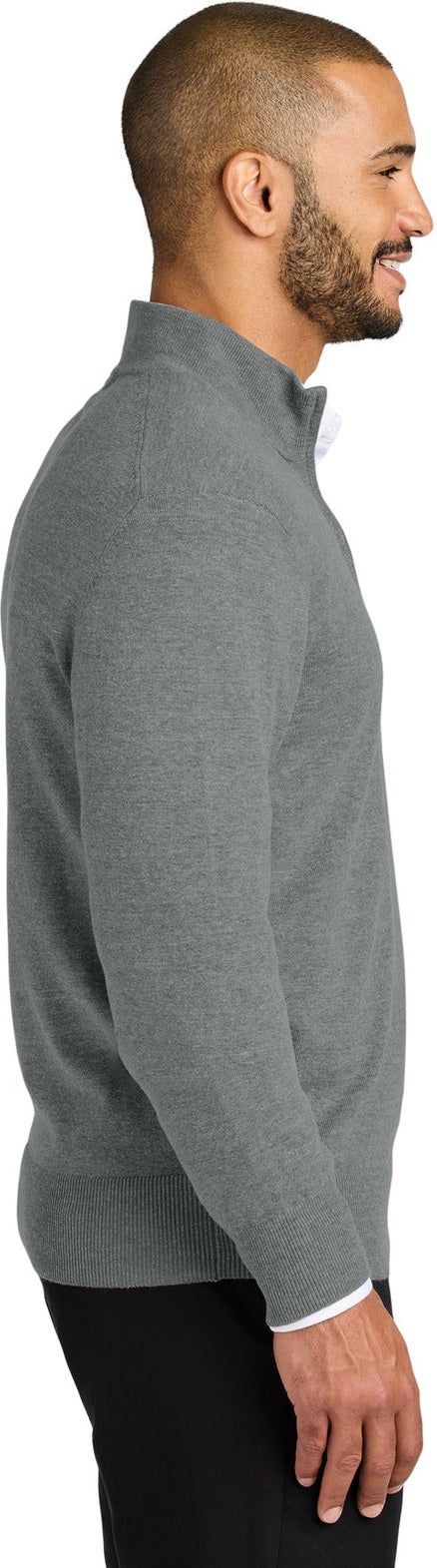 MdHtGrey Port Authority Easy Care 1/4-Zip Sweater SW2900