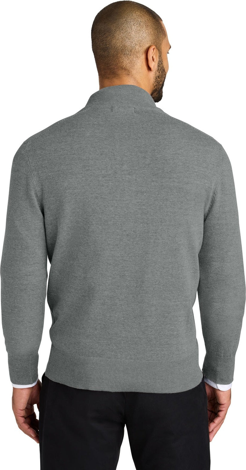 MdHtGrey Port Authority Easy Care 1/4-Zip Sweater SW2900