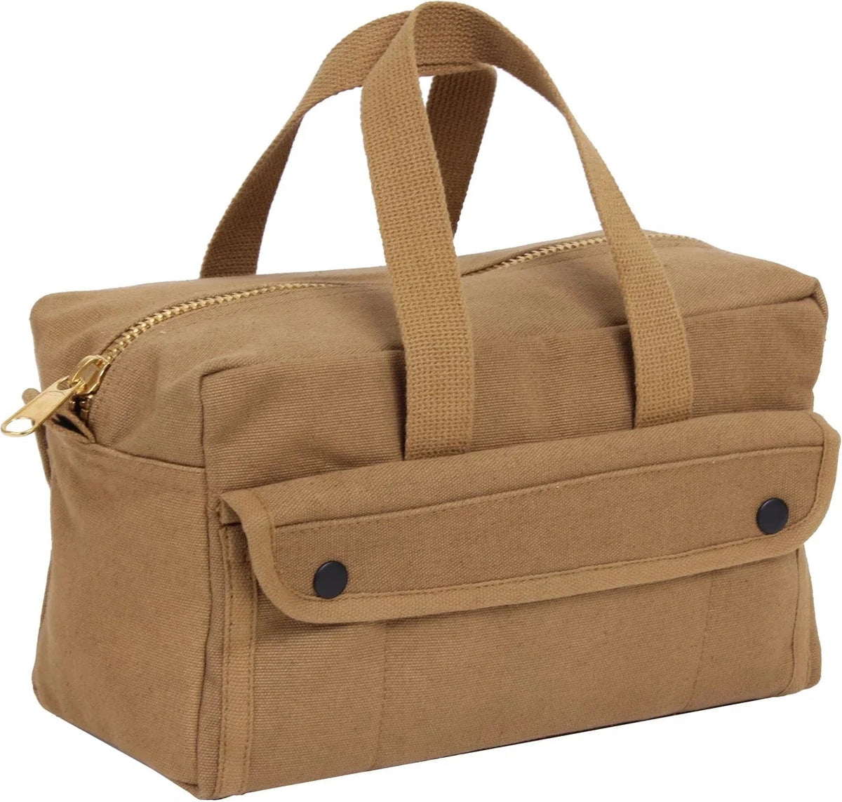 Mechanics Tool Bag with Brass Zipper - Coyote Brown