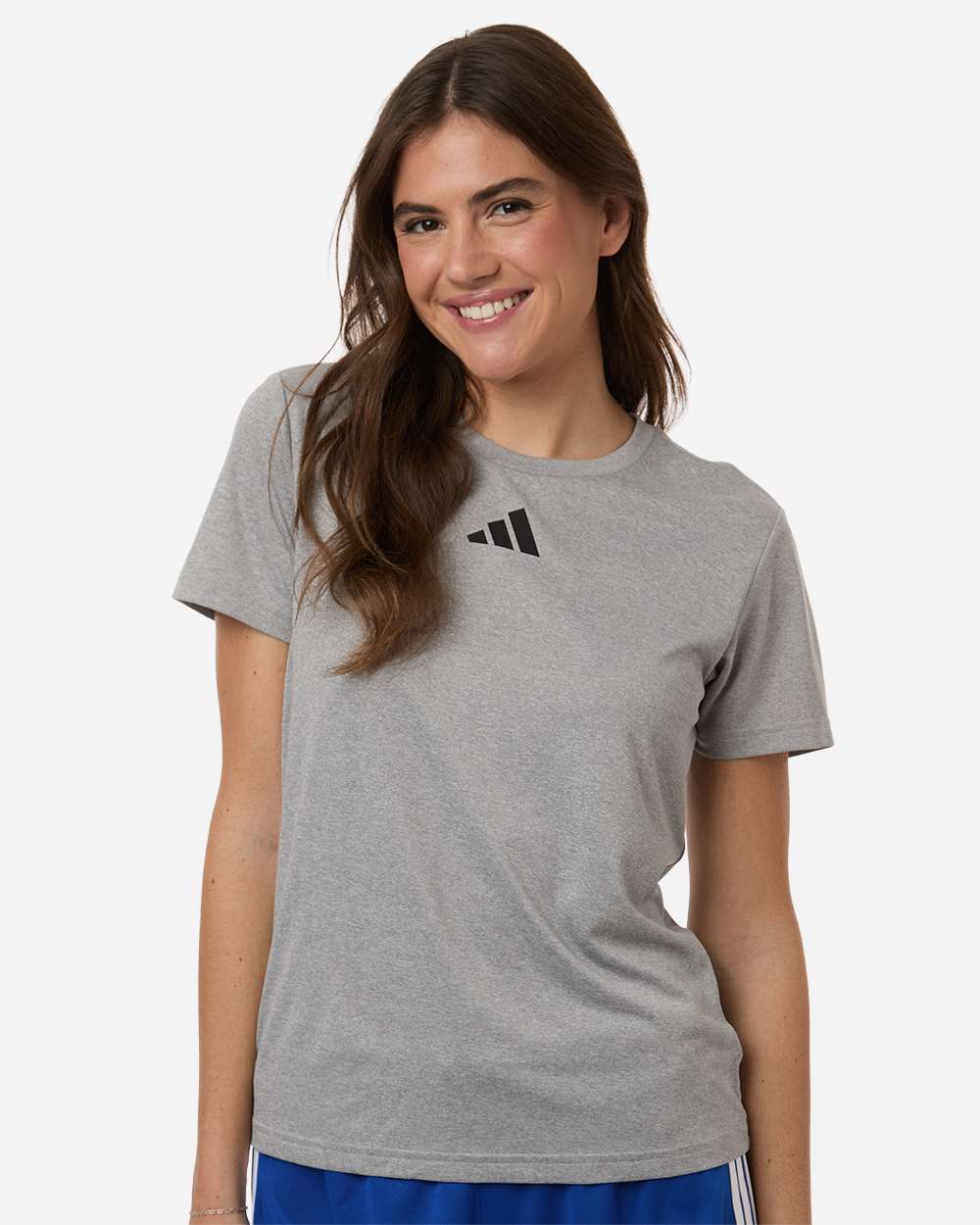 Medium Grey Heather/ Black Women's Pregame T-Shirt - AT102