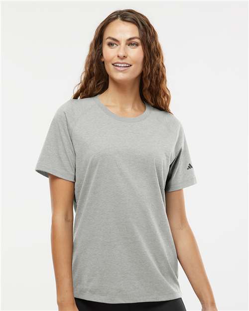 Medium Grey Heather Women's Blended T-Shirt - A557