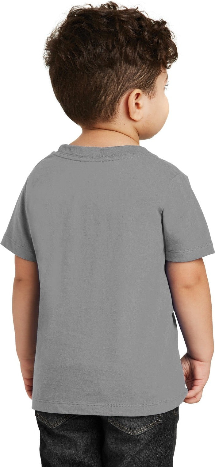 Medium Grey Port & Co Toddler Fan Favorite Tee. PC450TD
