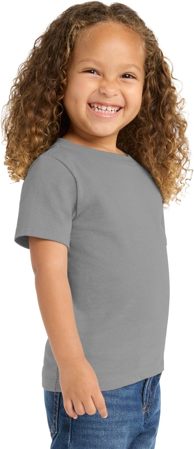 Medium Grey Port & Co Toddler Fan Favorite Tee. PC450TD