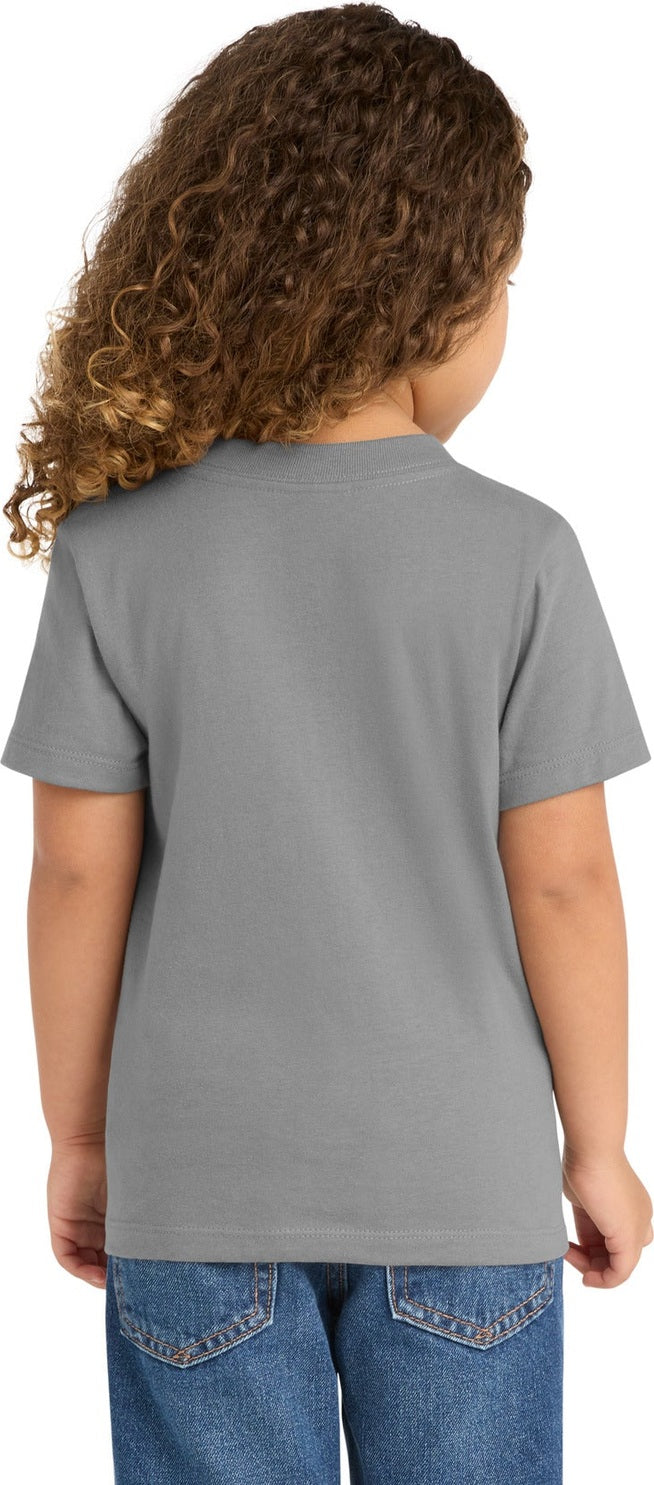 Medium Grey Port & Co Toddler Fan Favorite Tee. PC450TD