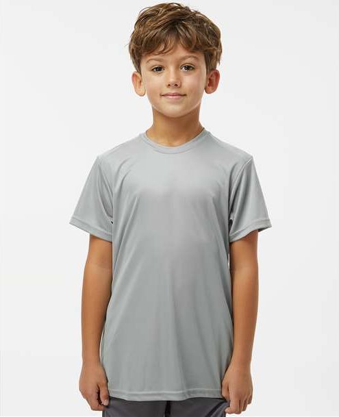 Medium Grey Youth Islander Performance T-Shirt - 208Y
