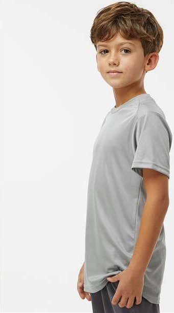 Medium Grey Youth Islander Performance T-Shirt - 208Y