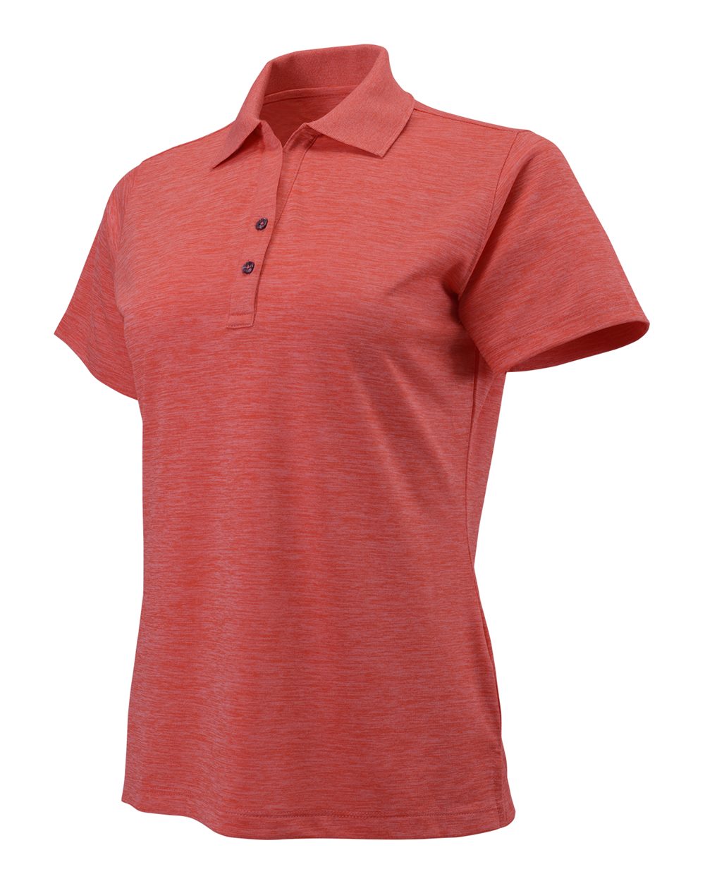Melon Heather Women's Dakota Striated Heather Polo - 131