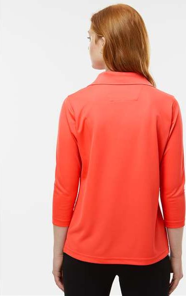 Melon Women's Lady Palm Three-Quarter Sleeve Polo - 120
