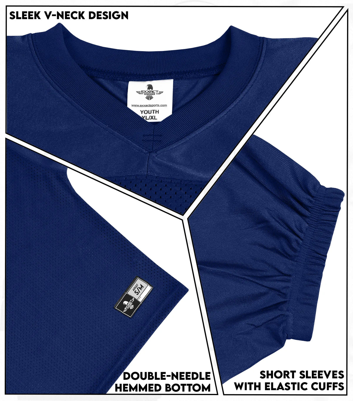 Men’s Adult Football Practice Jersey (navy)