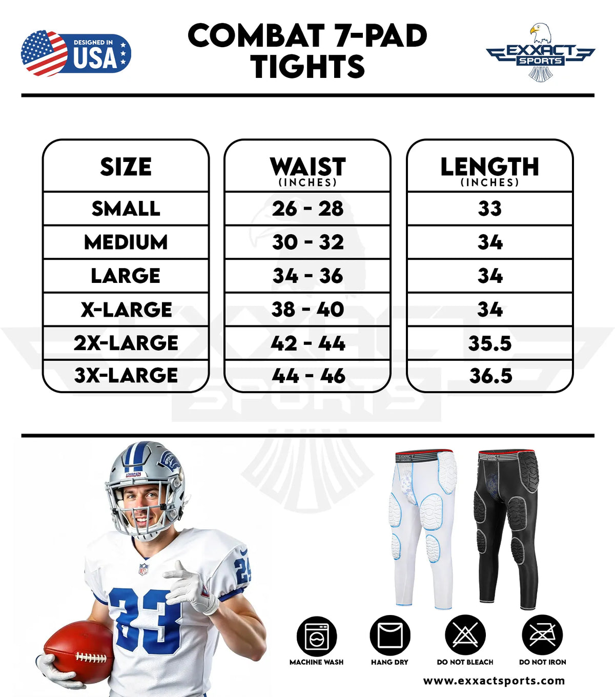 Men’s Combat 7-pads Compression Pant (black)