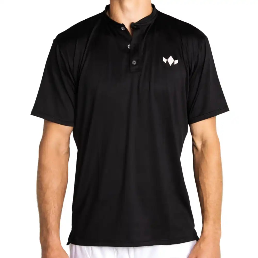 Men’s Essential Henley - Black / Xs